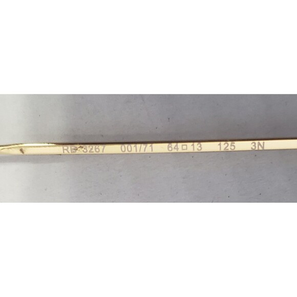 Ray-Ban RB3267 Aviator Unisex Sunglasses Non-Polarized Arista Gold Green New - Picture 9 of 9